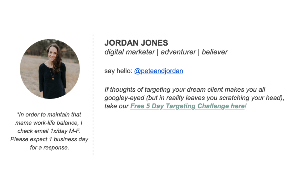 Jordan Jones email signature